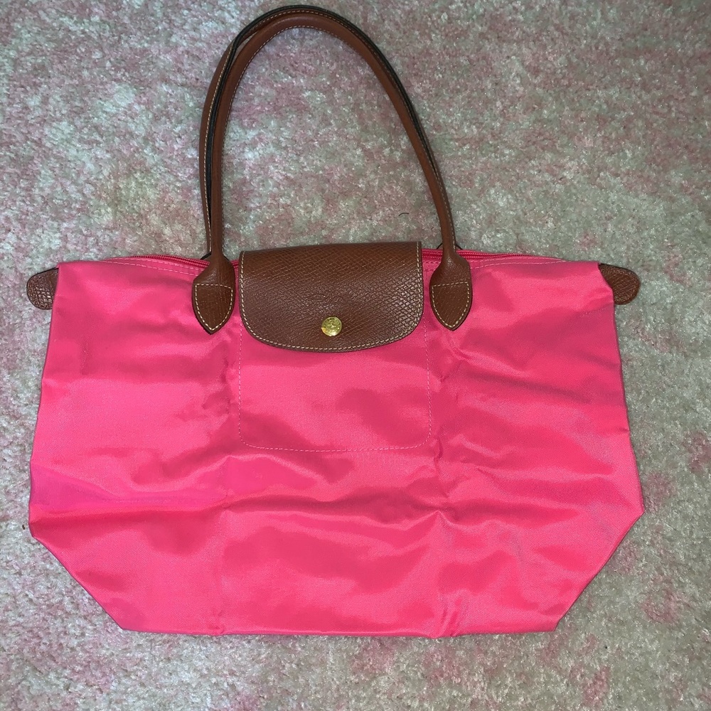 Neon pink Le Pliage
